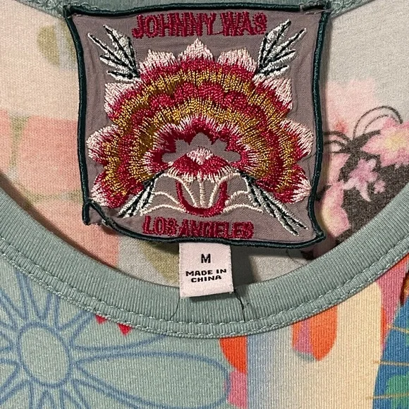 Johnny Was Kingyo Easy Fit Tank Dress Resort Boho Artsy Sundress Coastal Medium - Picture 9 of 10